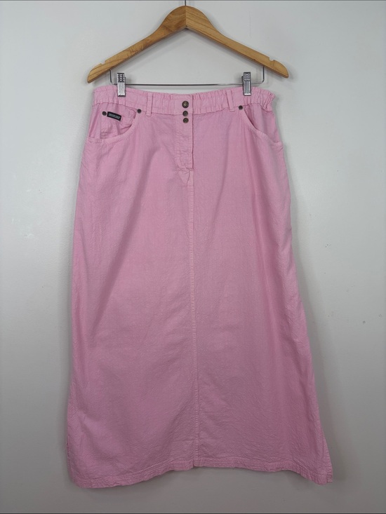 Ezze Wear Dresses & Skirts - Ezze Wear Skirt Womens Large Light Pink Cotton Gauze A Line Midi Made in Canada